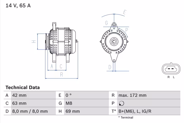 BOSCH Alternatore
