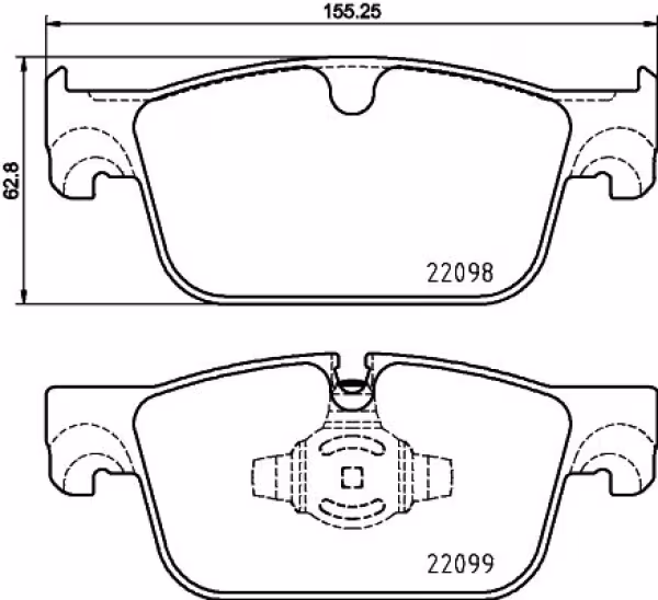 BREMBO Kit pastiglie freno, Freno a disco