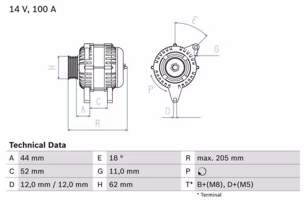 BOSCH Alternatore