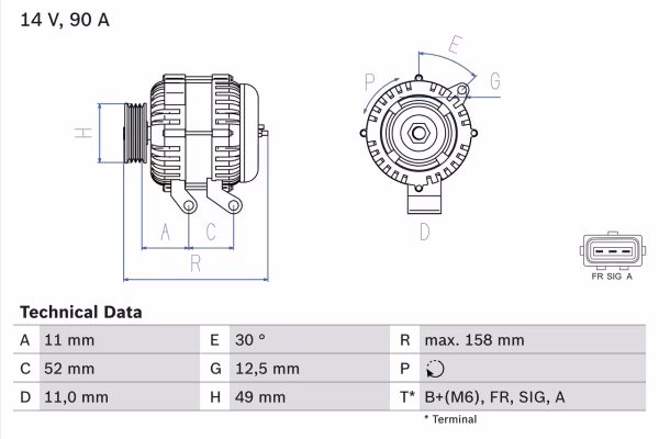 BOSCH Alternatore