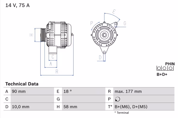 BOSCH Alternatore