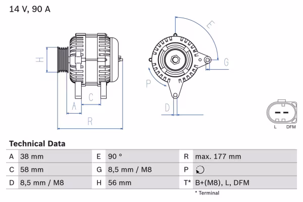 BOSCH Alternatore