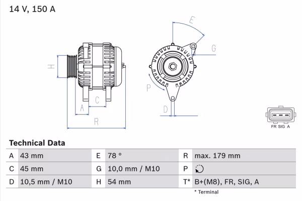 BOSCH Alternatore