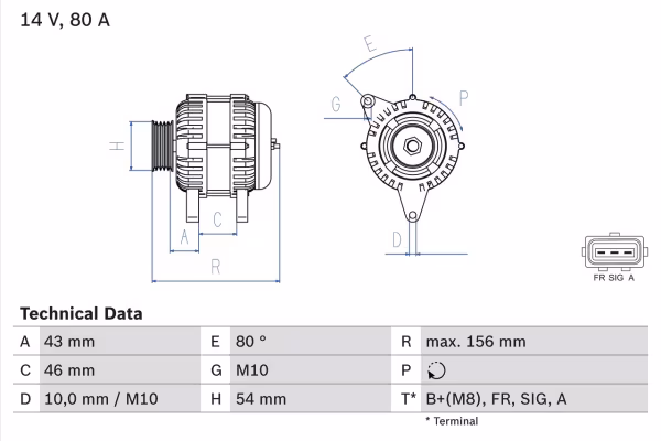 BOSCH Alternatore
