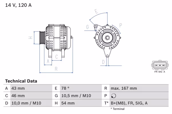 BOSCH Alternatore