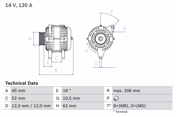 BOSCH Alternatore