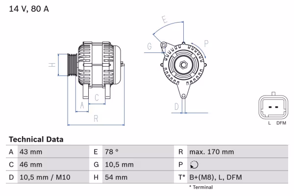 BOSCH Alternatore
