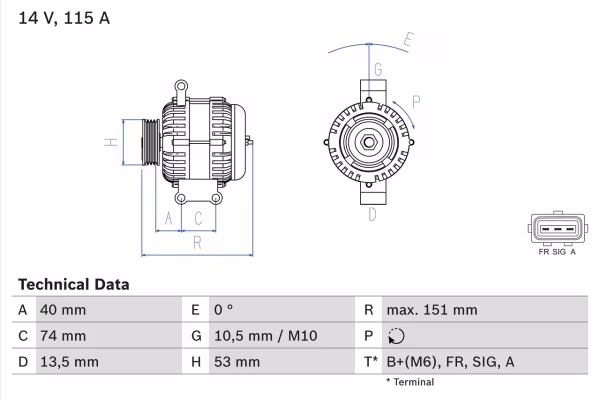 BOSCH Alternatore