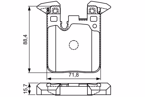 BOSCH Kit pastiglie freno, Freno a disco