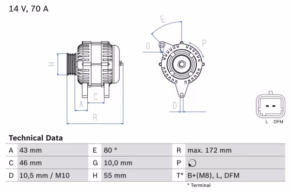 BOSCH Alternatore