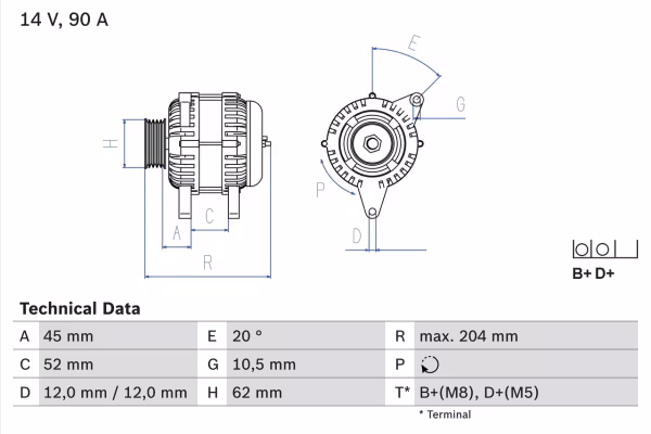 BOSCH Alternatore