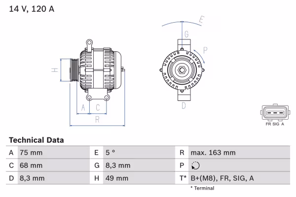 BOSCH Alternatore