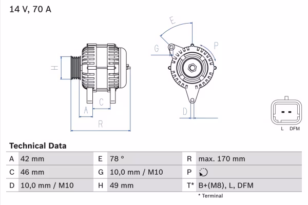 BOSCH Alternatore