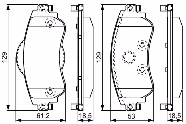 BOSCH Kit pastiglie freno, Freno a disco