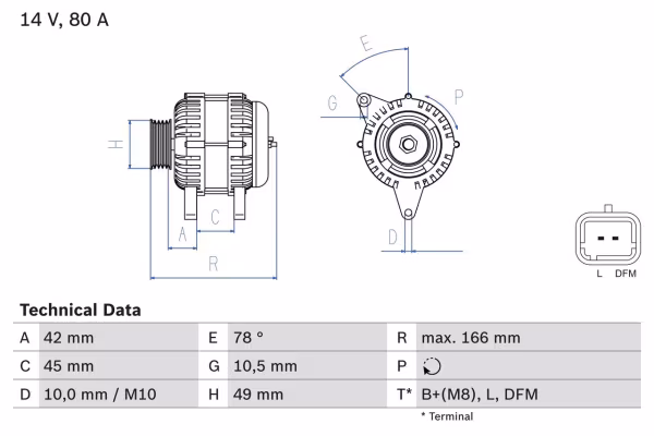 BOSCH Alternatore