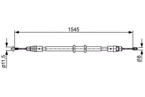 BOSCH Cavo comando, Freno stazionamento