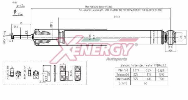 AP XENERGY Ammortizzatore