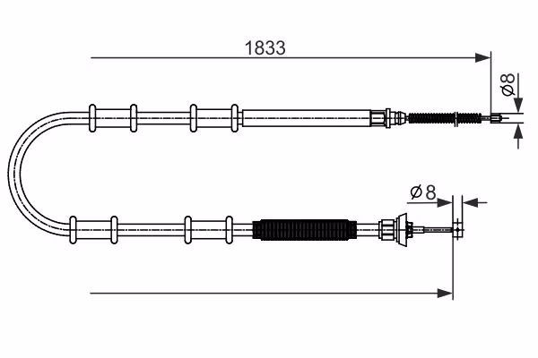 BOSCH Cavo comando, Freno stazionamento