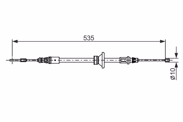 BOSCH Cavo comando, Freno stazionamento