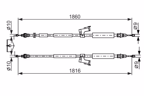 BOSCH Cavo comando, Freno stazionamento
