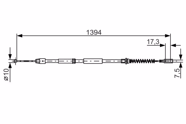 BOSCH Cavo comando, Freno stazionamento