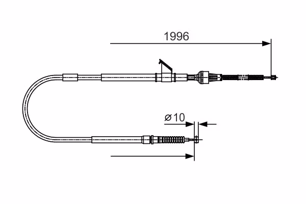 BOSCH Cavo comando, Freno stazionamento
