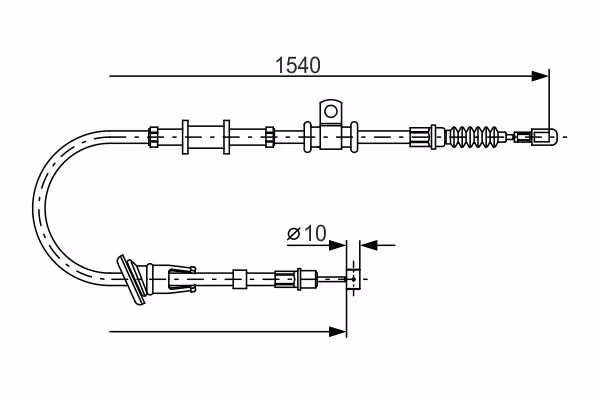 BOSCH Cavo comando, Freno stazionamento