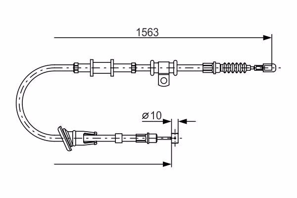 BOSCH Cavo comando, Freno stazionamento