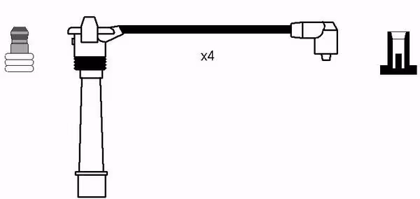 NGK Kit cavi accensione