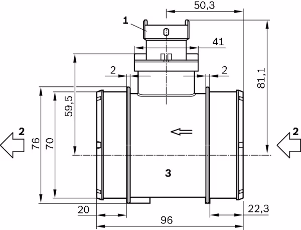 BOSCH Debimetro
