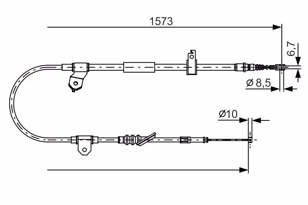 BOSCH Cavo comando, Freno stazionamento