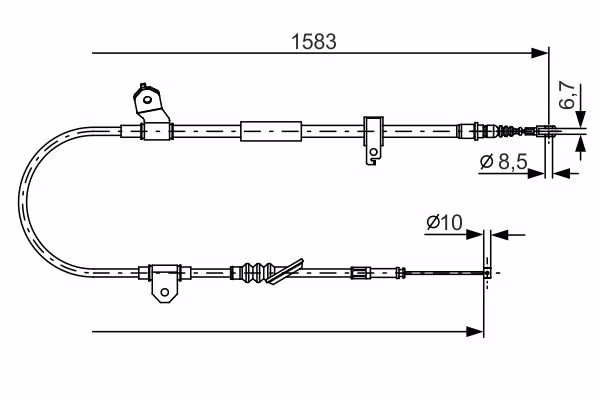 BOSCH Cavo comando, Freno stazionamento