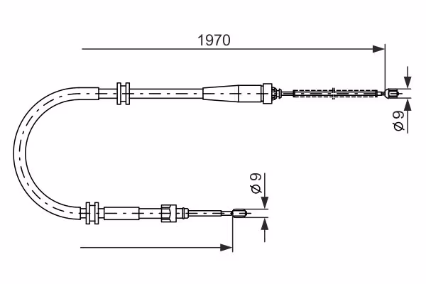 BOSCH Cavo comando, Freno stazionamento