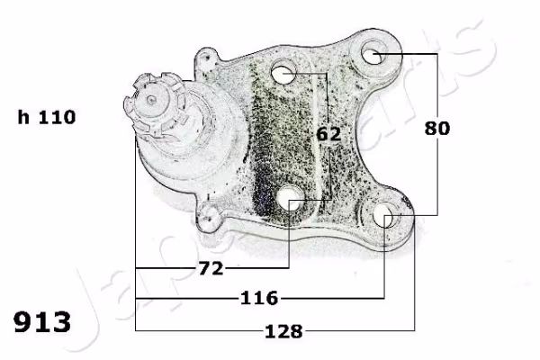 JAPANPARTS Giunto di supporto / guida