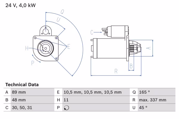 BOSCH Motorino d\'avviamento