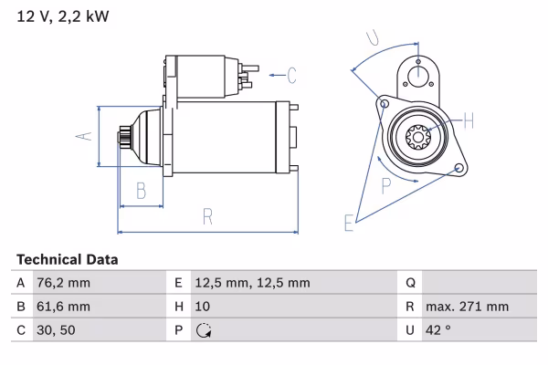 BOSCH Motorino d\'avviamento