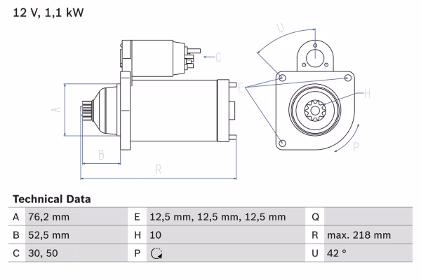 BOSCH Motorino d\'avviamento