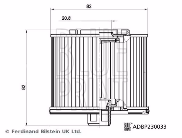 BLUE PRINT Filtro carburante