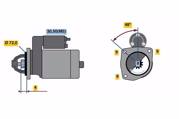 BOSCH Motorino d\'avviamento