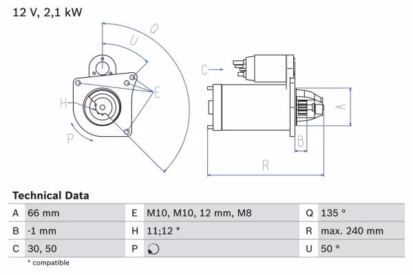 BOSCH Motorino d\'avviamento