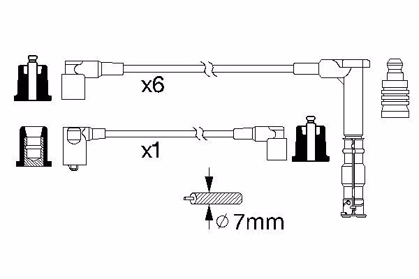 BOSCH Kit cavi accensione