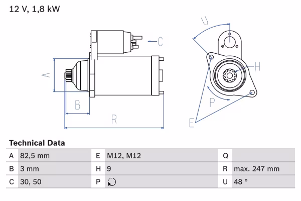 BOSCH Motorino d\'avviamento
