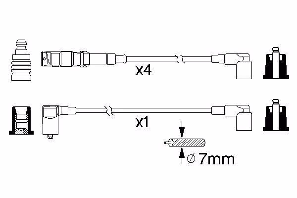 BOSCH Kit cavi accensione