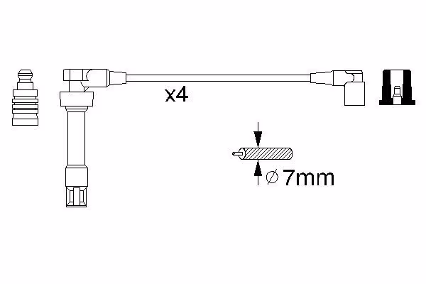 BOSCH Kit cavi accensione