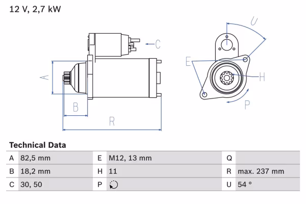 BOSCH Motorino d\'avviamento