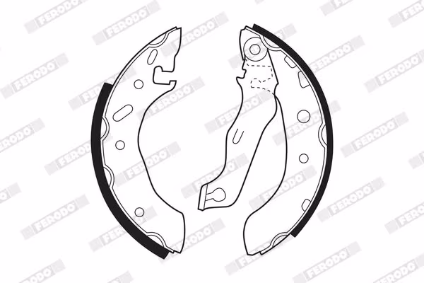 FERODO Kit ganasce freno