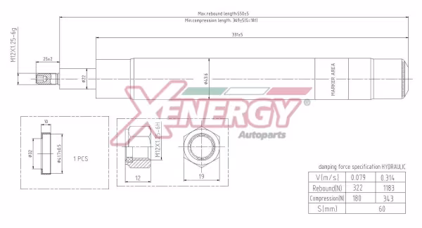 AP XENERGY Ammortizzatore