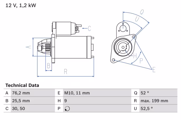 BOSCH Motorino d\'avviamento
