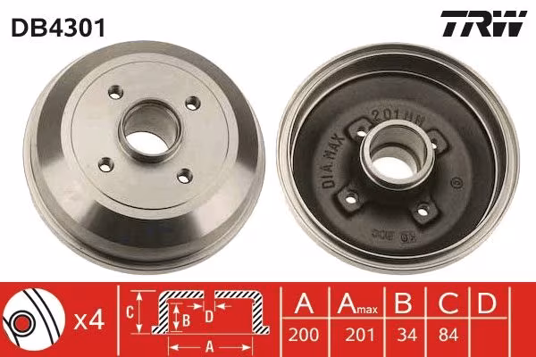 TRW Tamburo freno