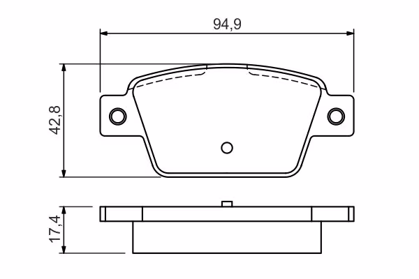 BOSCH Kit pastiglie freno, Freno a disco